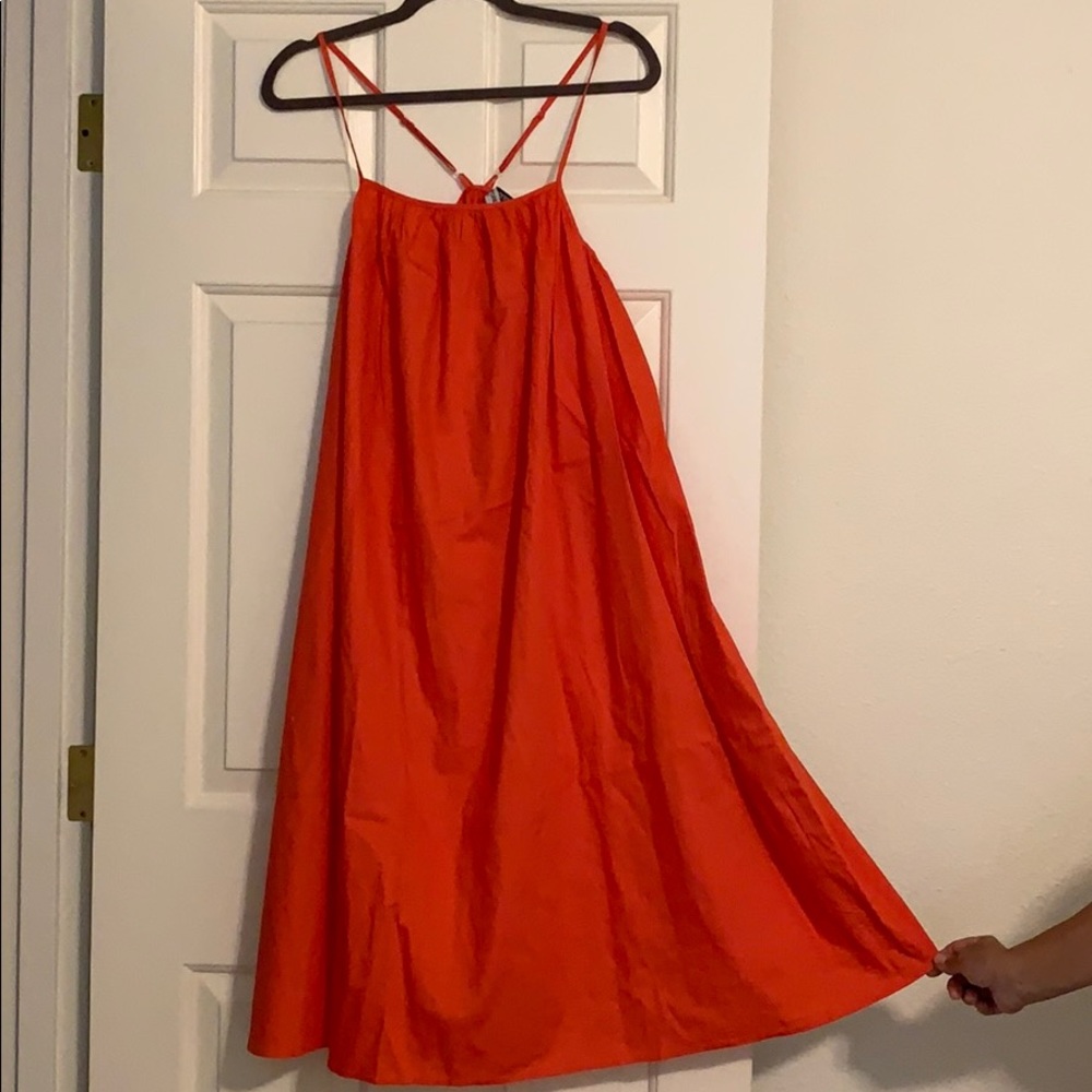 Orange cotton emporium dress